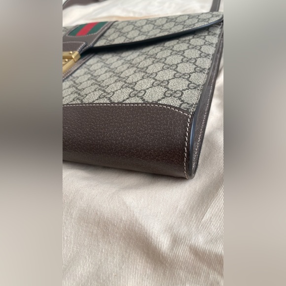 🎊LIKE NEW Authentic Gucci GG Messenger Computer Work Briefcase Bag Purse nice - Picture 3 of 6